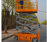 Κίνα Χάλυβα μίνι ψαλιδιού πίνακας ανελκυστήρων ψαλιδιού ανελκυστήρων με δυνατότητα επέκτασης πορτοκαλής υδραυλικός επιχείρηση