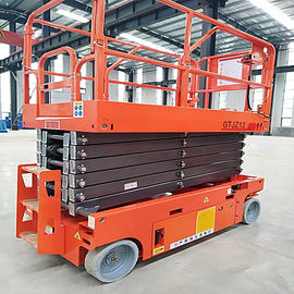 Κίνα Ελαφρύς κινητός ανελκυστήρας 11.8m ψαλιδιού ανυψωμένη ικανότητα φόρτωσης πλατφορμών 230kg εργασίας εργοστάσιο